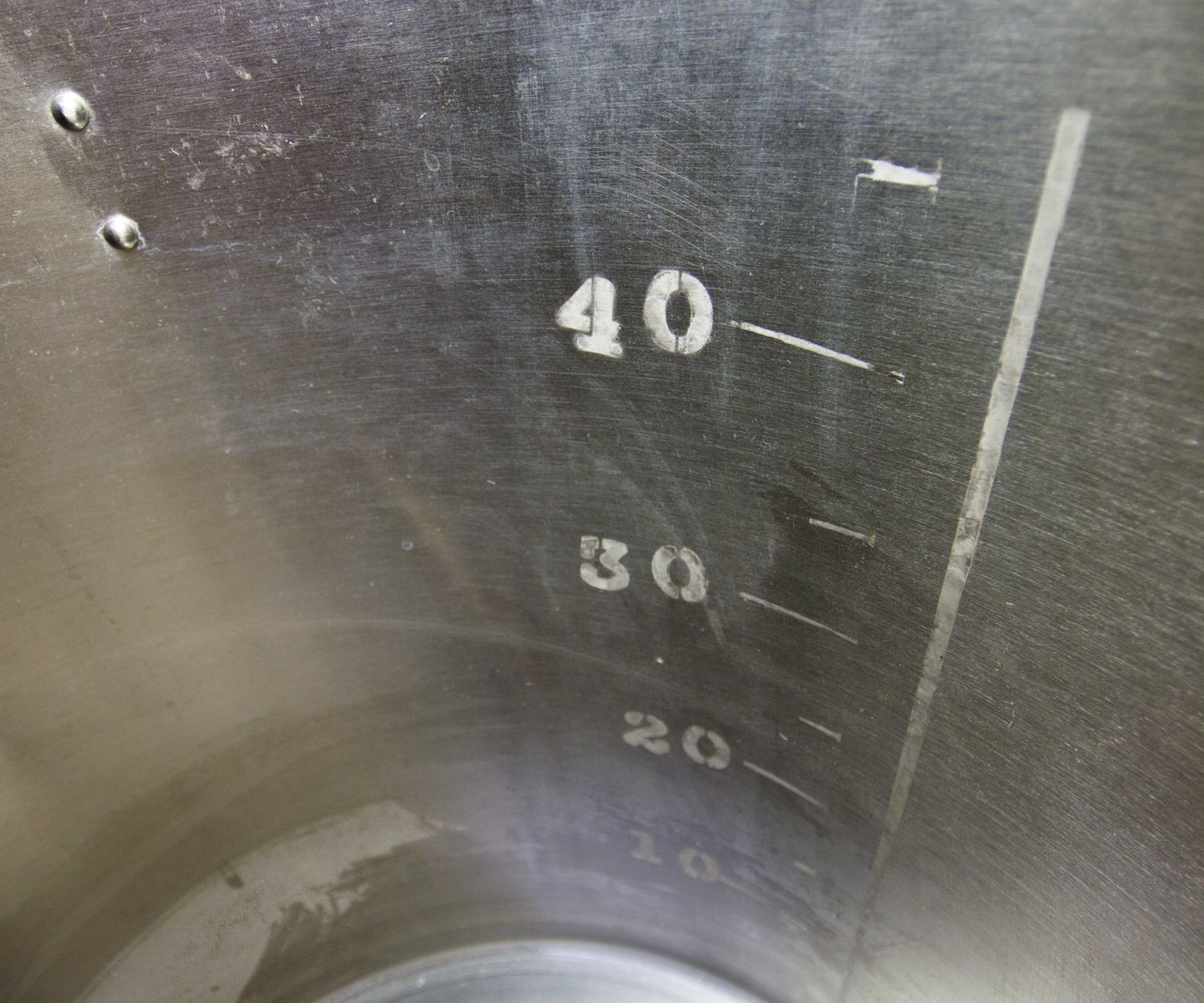 Etch Mesurement Marks on Your Brew Kettle
