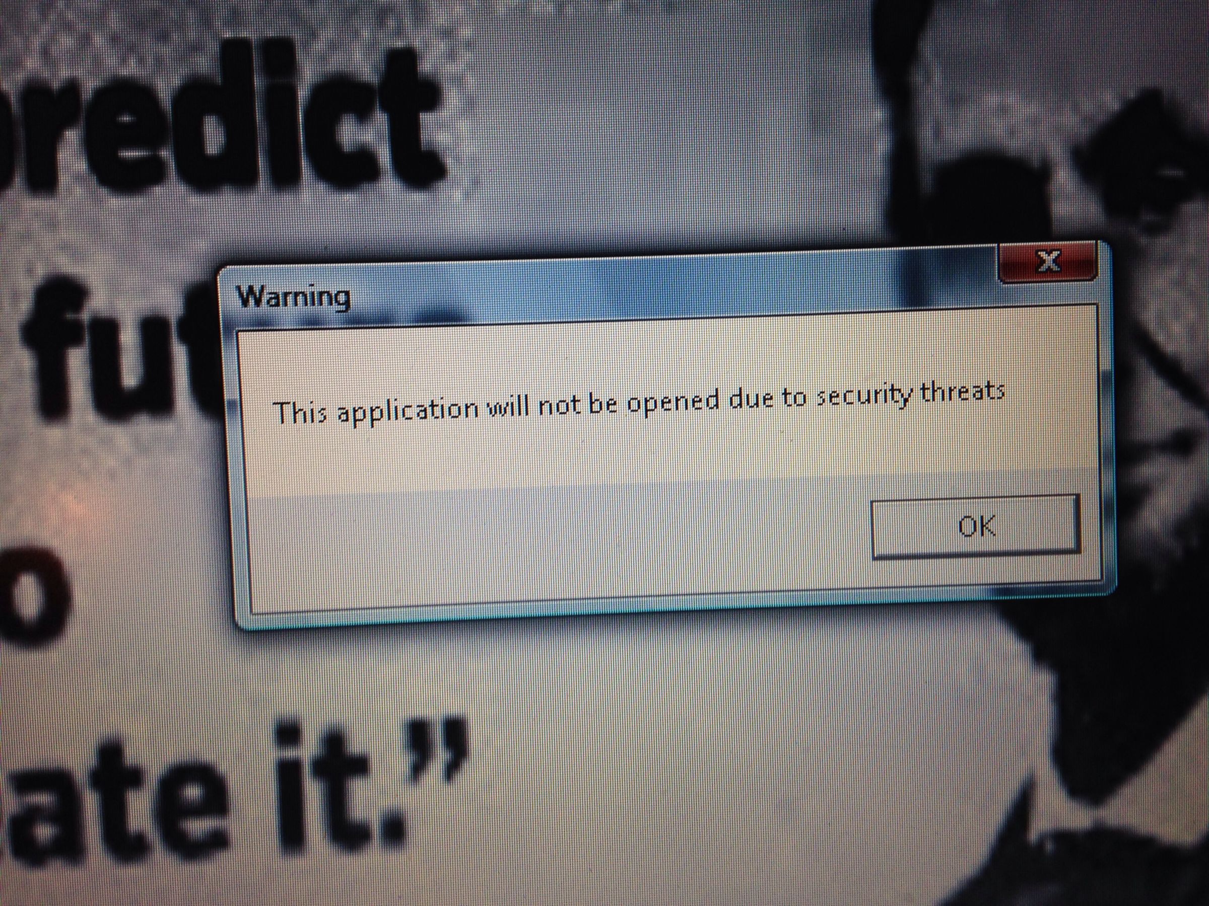 Windows "Security Threat"