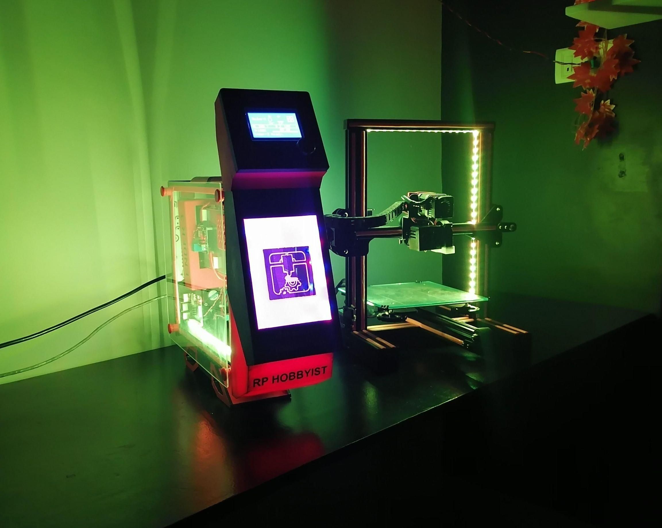 DIY Upgrade 3D Printer to Gaming Rig Look