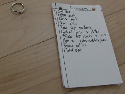 Create Any Other Index Cards for Your System