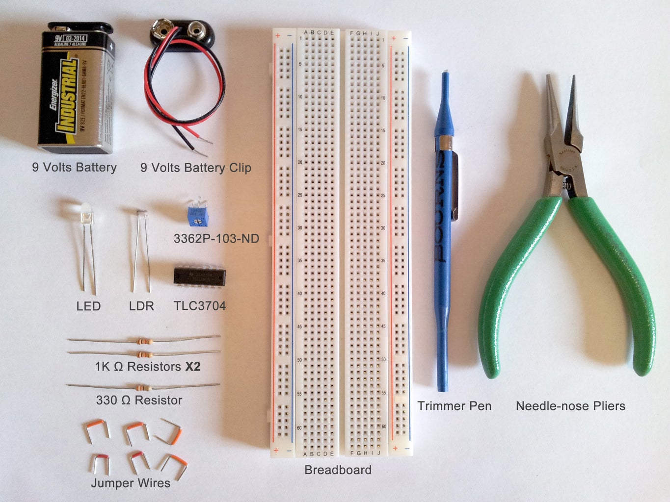 Simple Light Detector With Sensitivity Control 7 Steps with Pictures Circuit Diagram