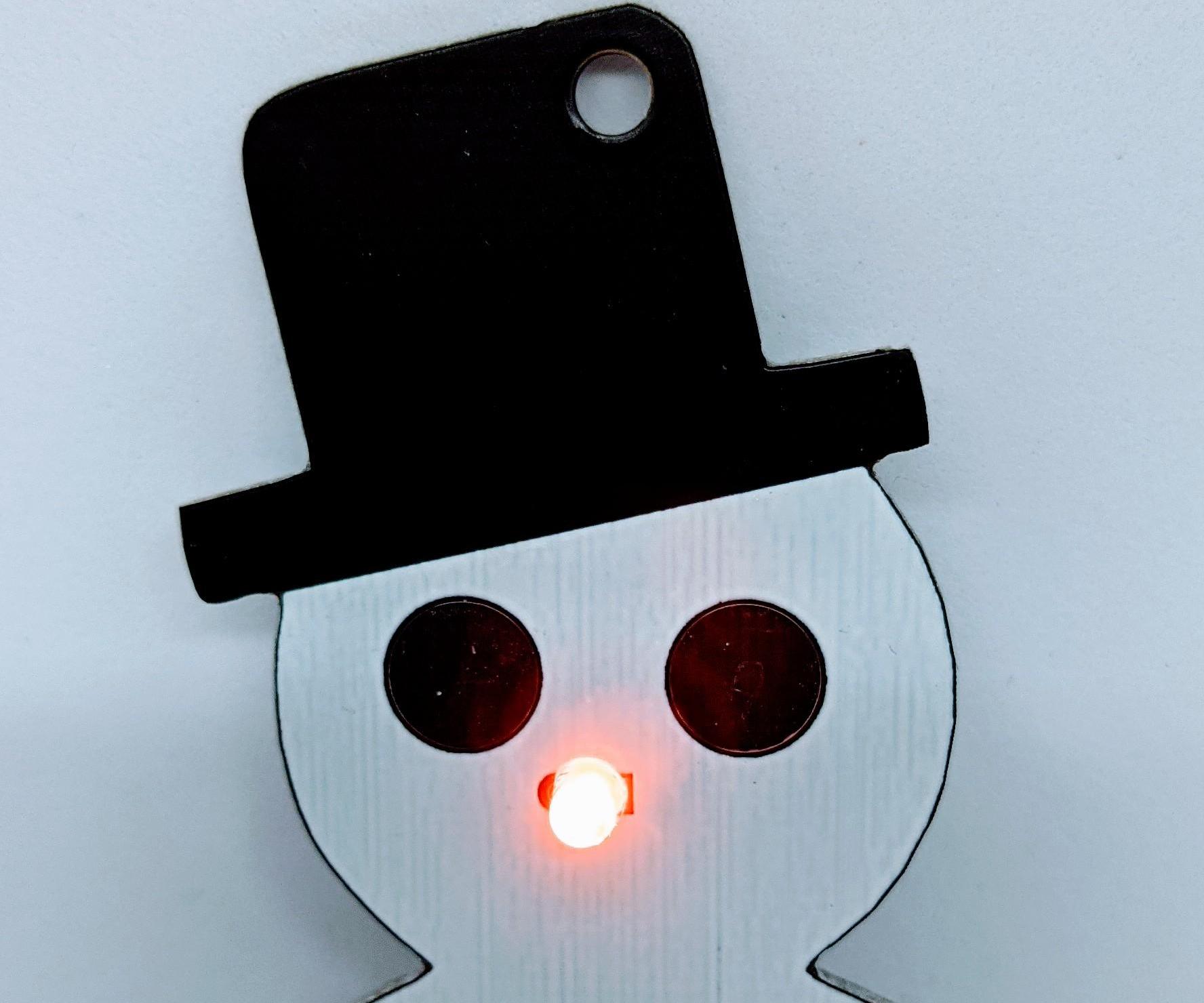 Lighted Snowman Ornament
