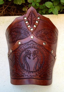 Mehndi Inspired Leather Bracers