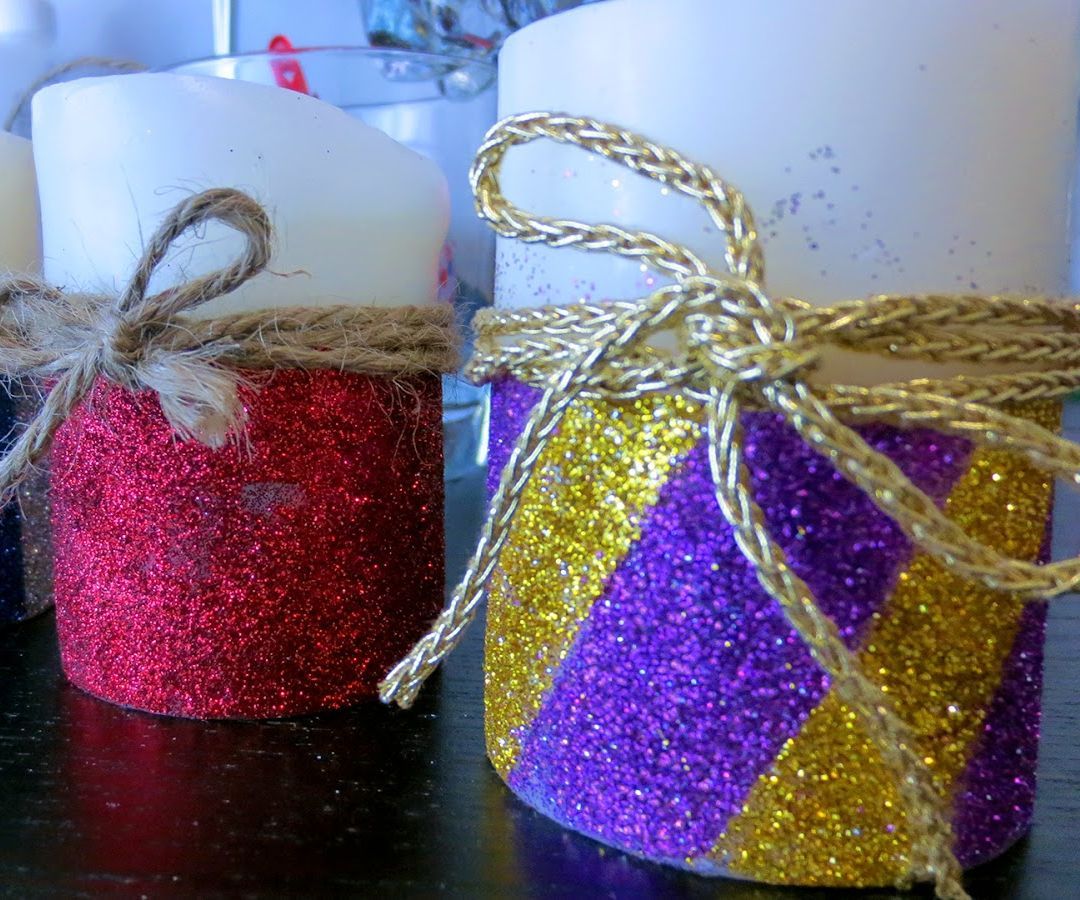 DIY Christmas Candles