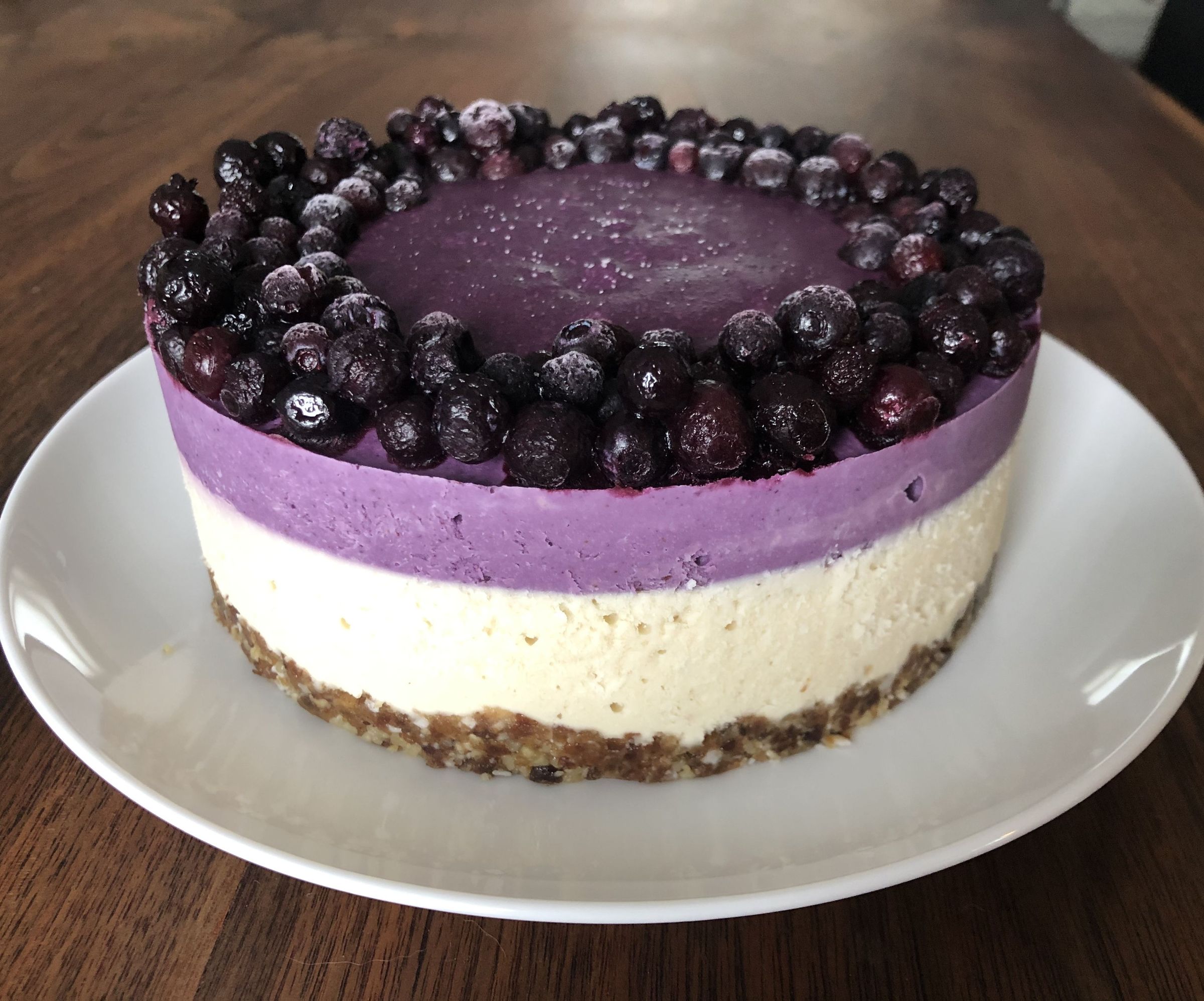Vegan Wild Blueberry Cheesecake