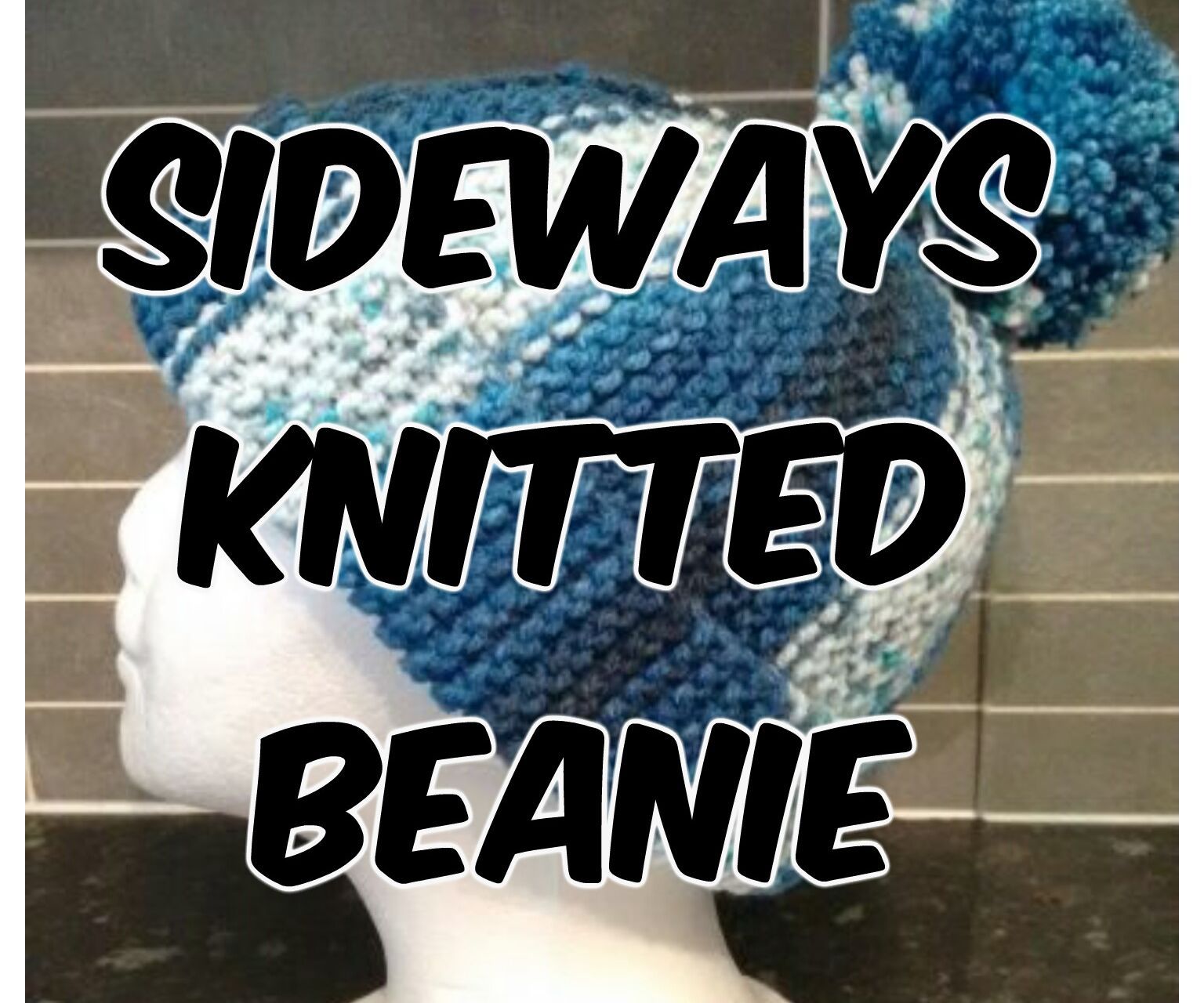 Sideways Knitted Beanie - Using Short Rows