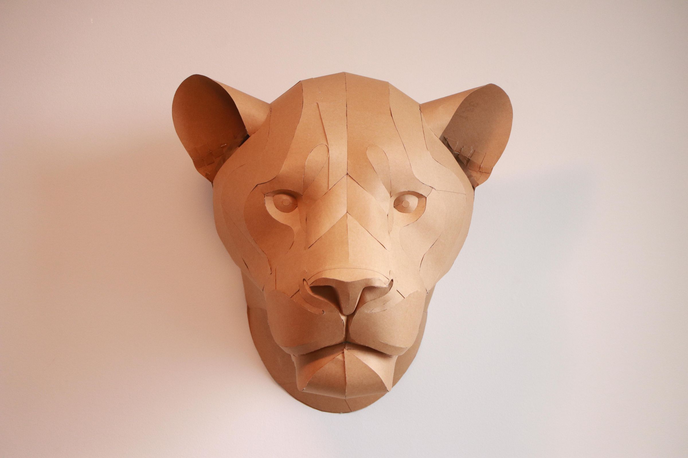 The Finished Lioness Head