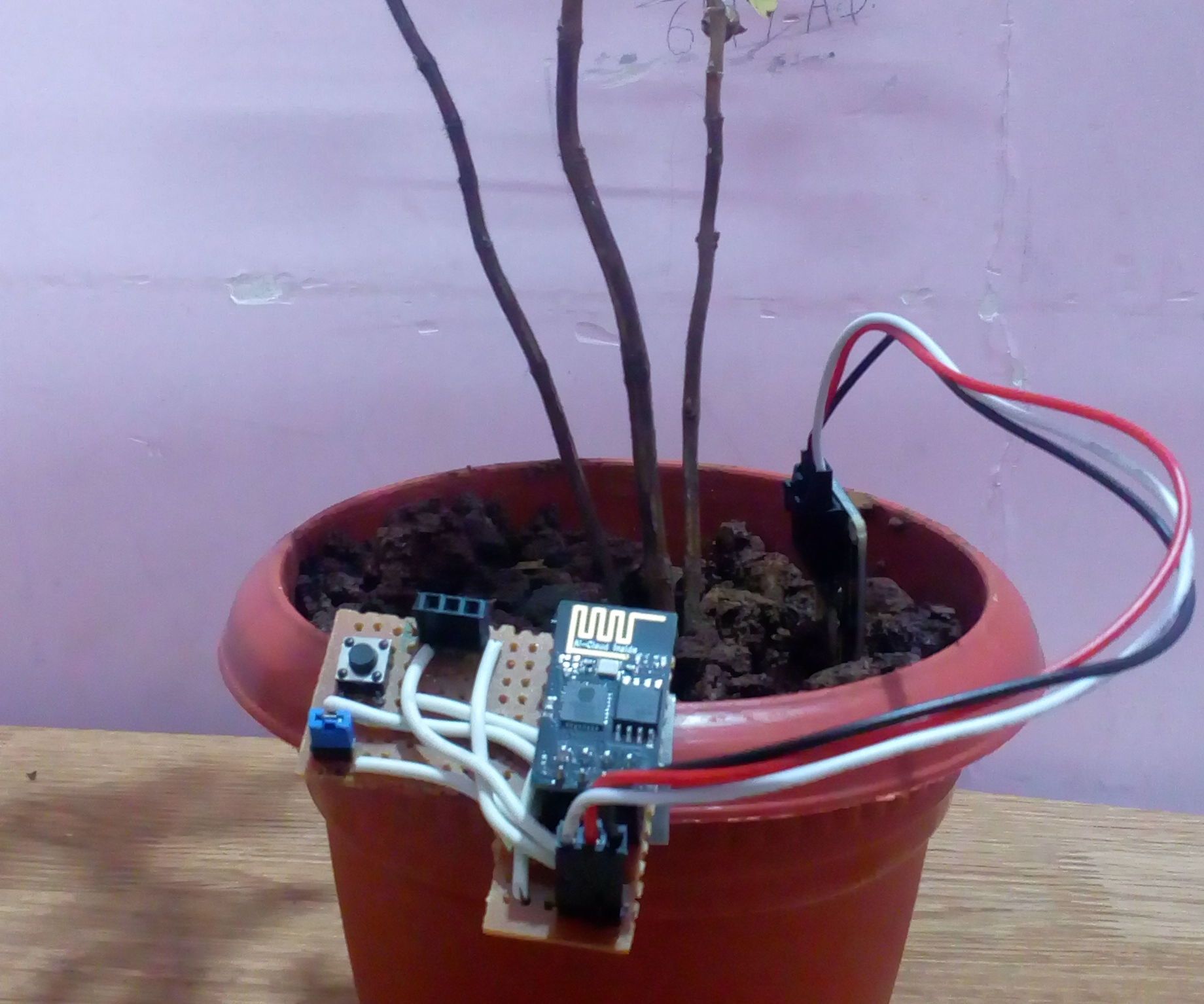 Soil Water Level Status Using ESP8266
