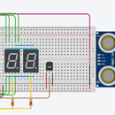 Arduino Distance and Temperature Sensor + 7 Segment Display