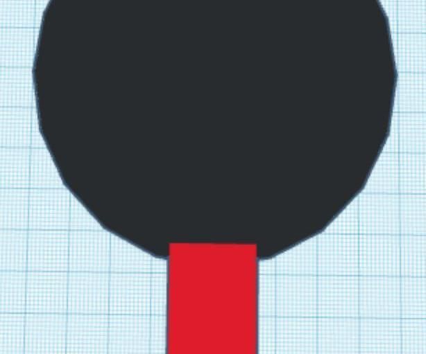 Tinkercad Ping Pong Paddle, and Ball 3D Print