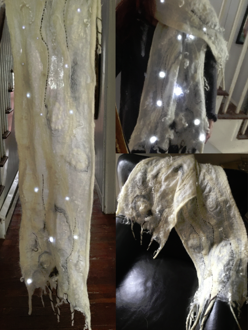 Motion Interactive LED Shawl