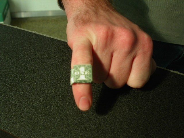 Dollar Bill Ring Bling