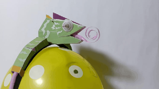 Kid's Craft Chameleon Hairband With Retractable Tongue