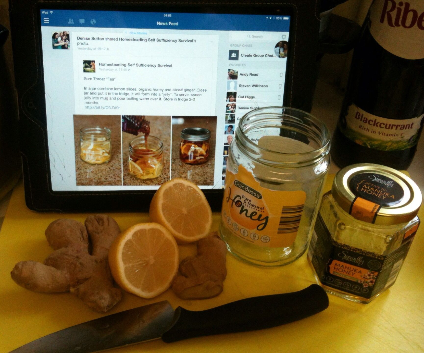 Honey, Lemon & Ginger Tea