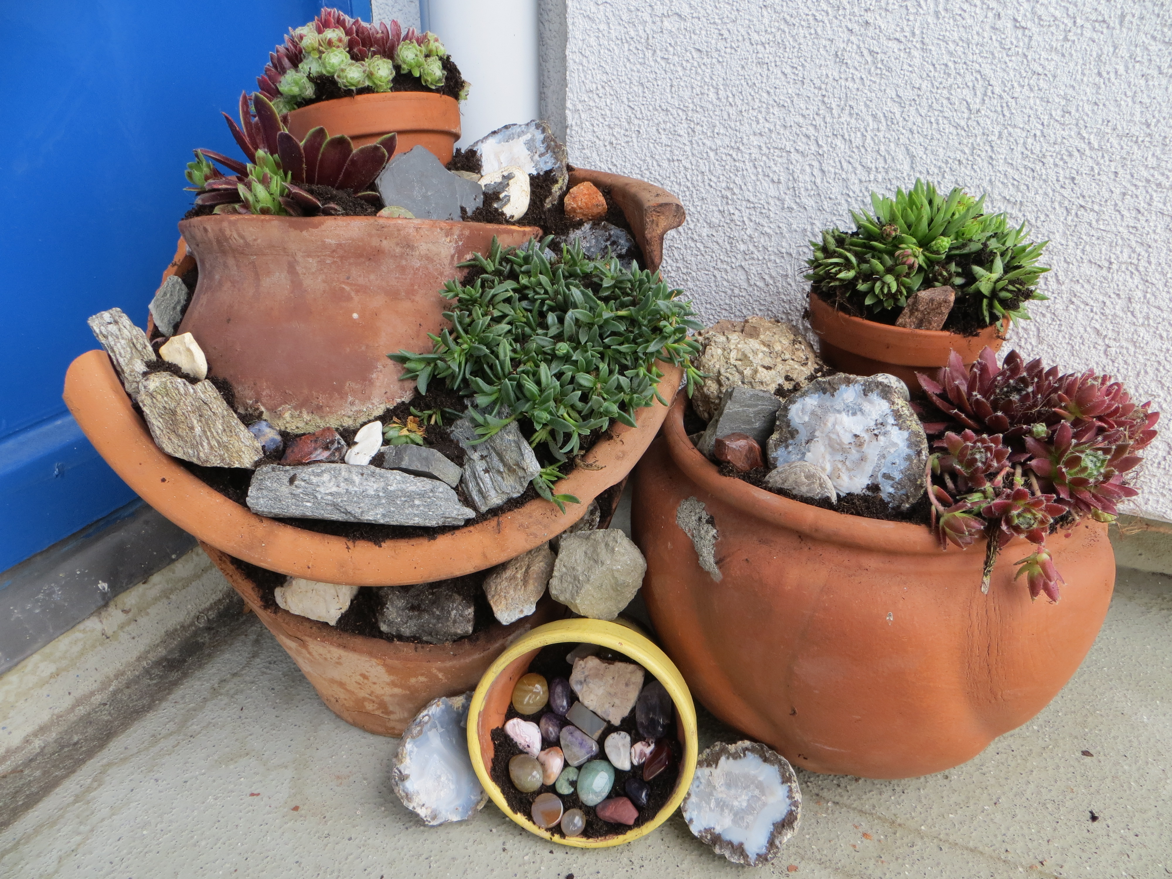 Flower Pot Rock Garden Instructables