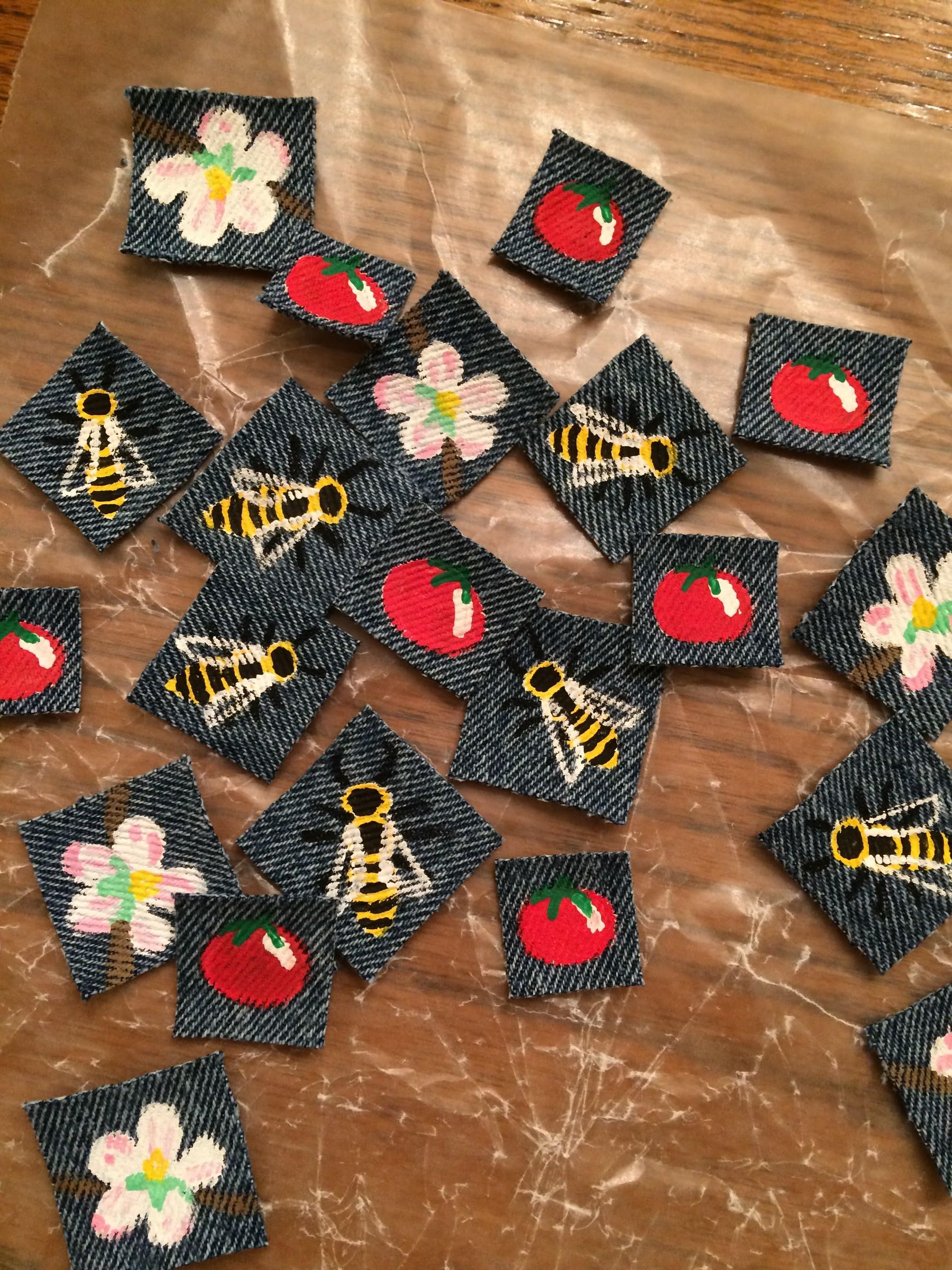 Custom Pins From Recycled Denim