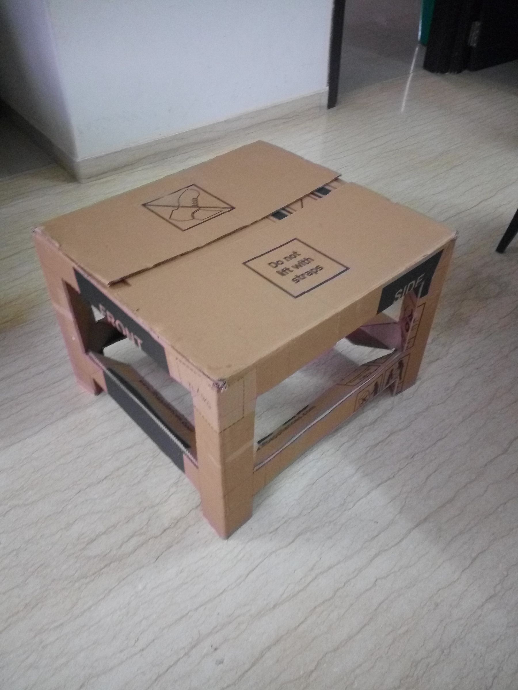 Cardboard Side Table 4 Steps (with Pictures) Instructables
