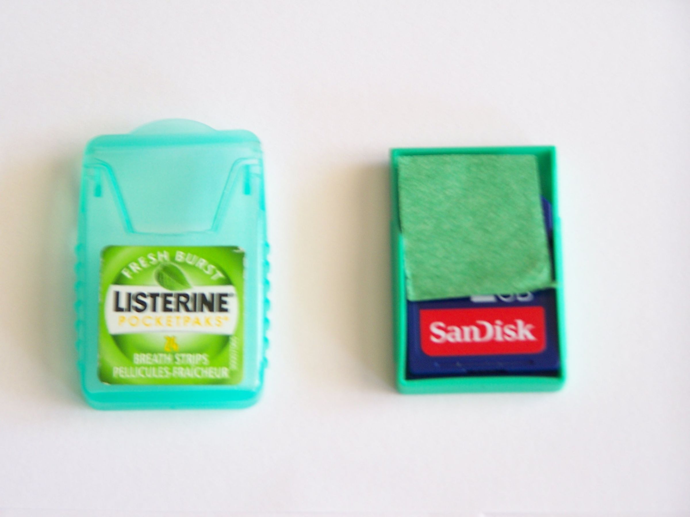 Listerine SD Card Holder 3 Steps Instructables