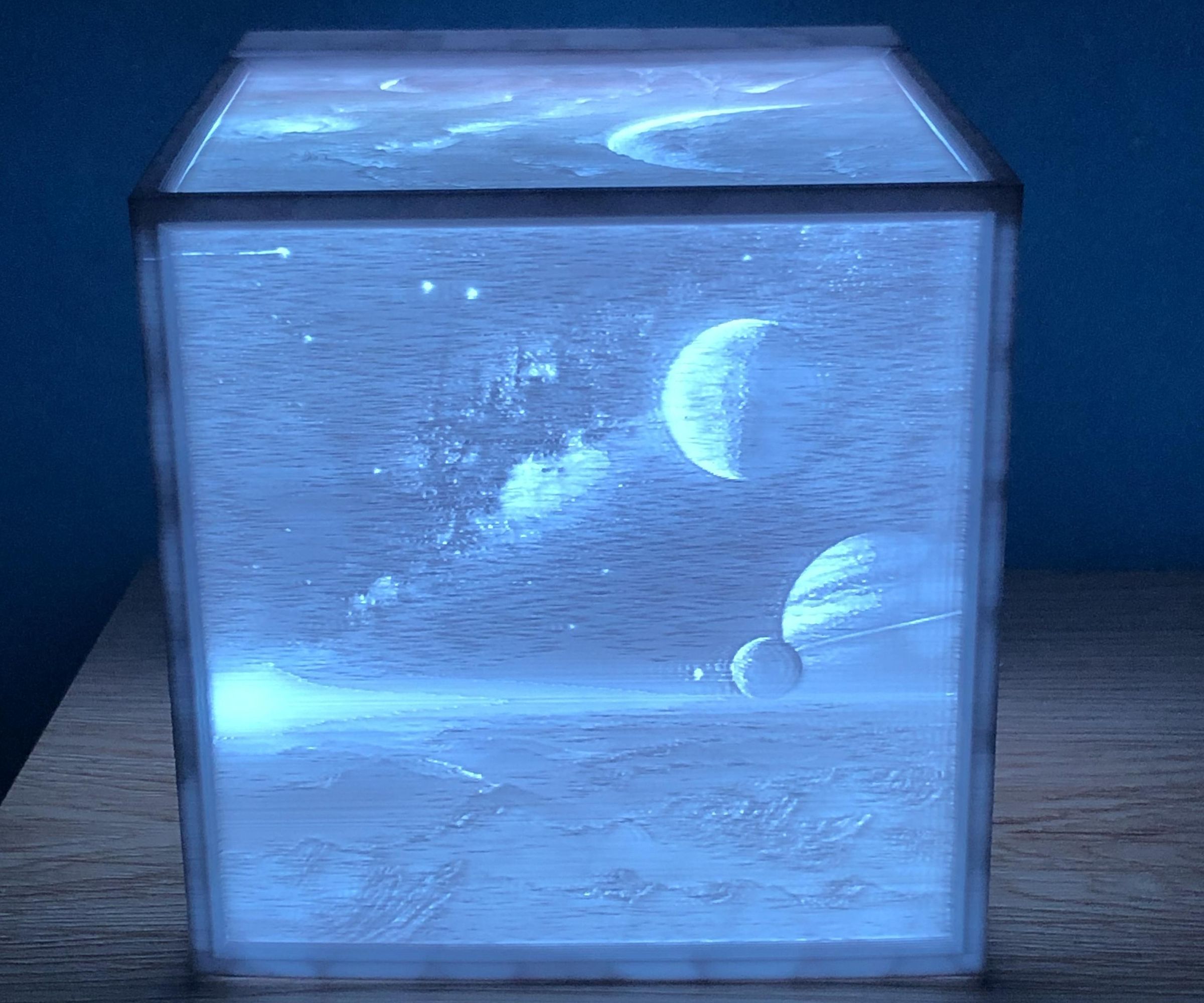 AI Generated Lithopane Lamp