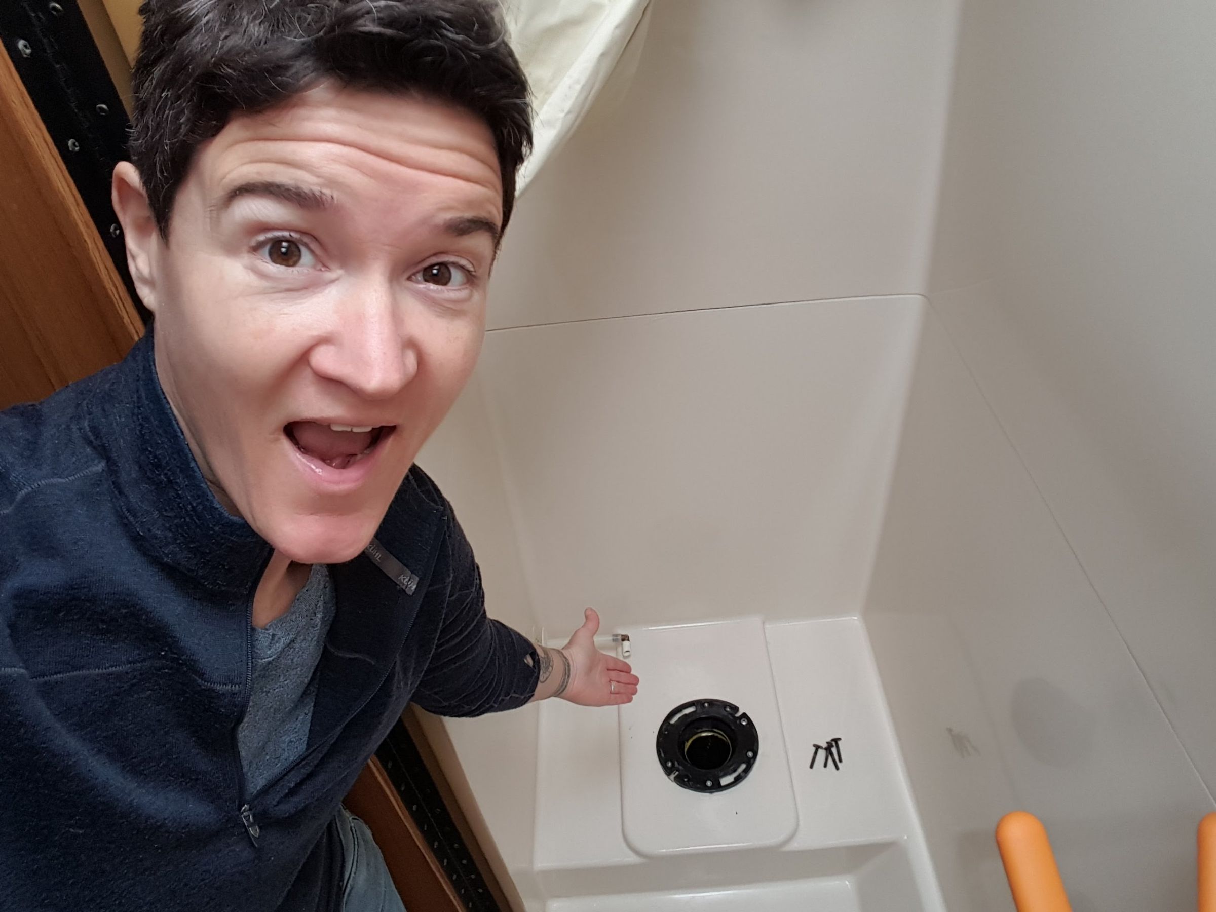 RV Motorhome Dometic Toilet Replacement (with 4bolt to 2bolt Adapter