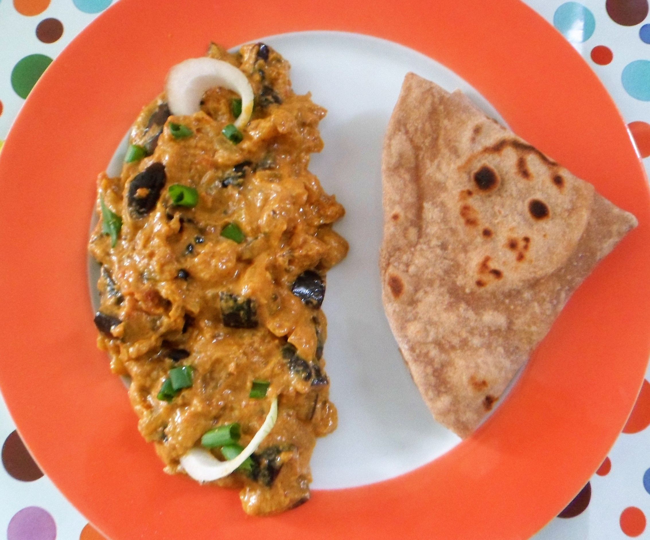 Brinjal Yoghurt Based Gravy (Dahi Baingan)
