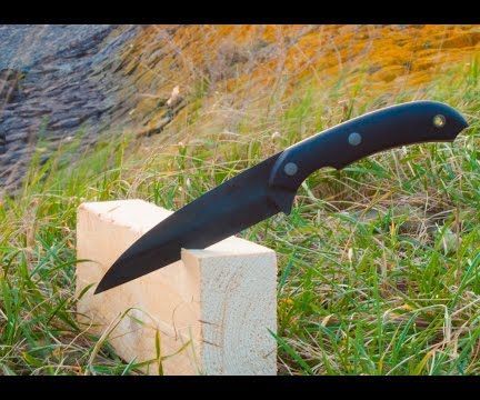Making a Tactical Knife With Gun Blue