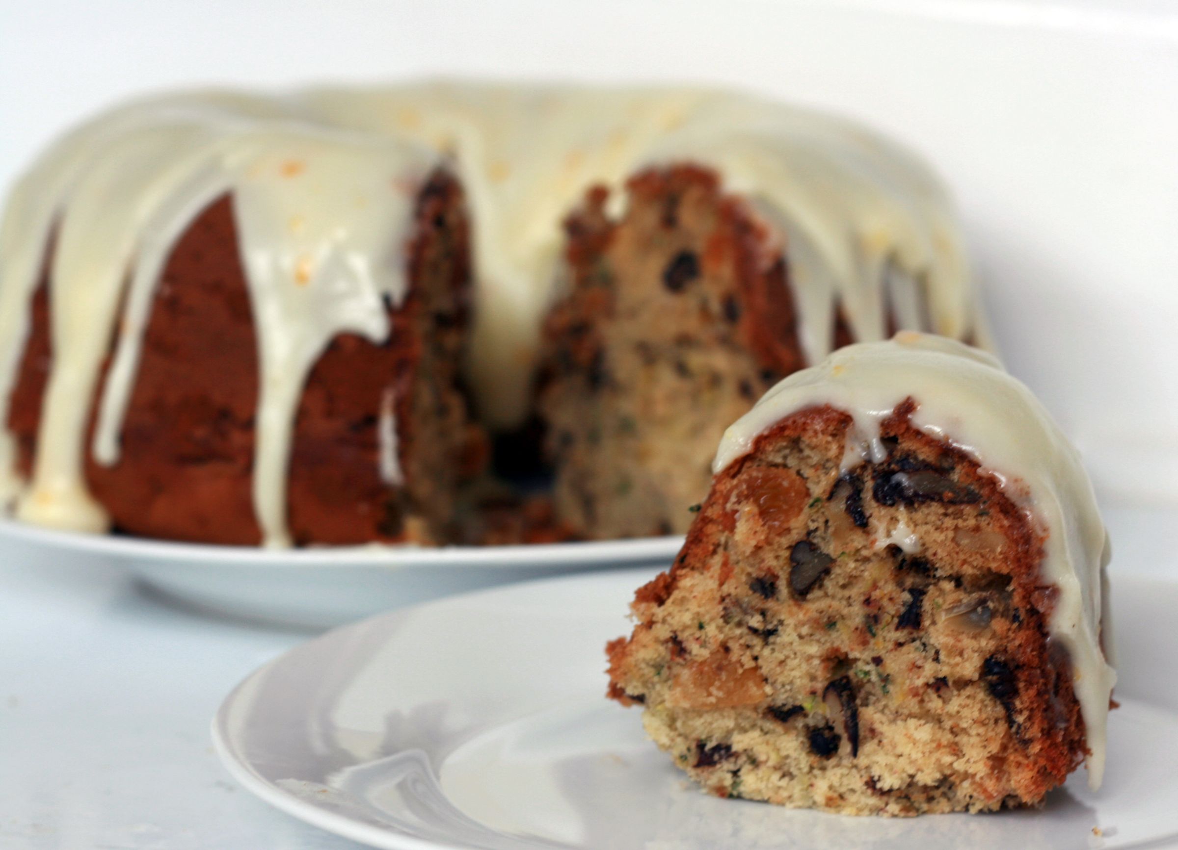 Deliciously Moist Courgette (Zucchini) Cake With Orange Cream Cheese Icing