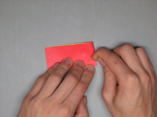 Fold in Half Width-wise, Then Unfold.