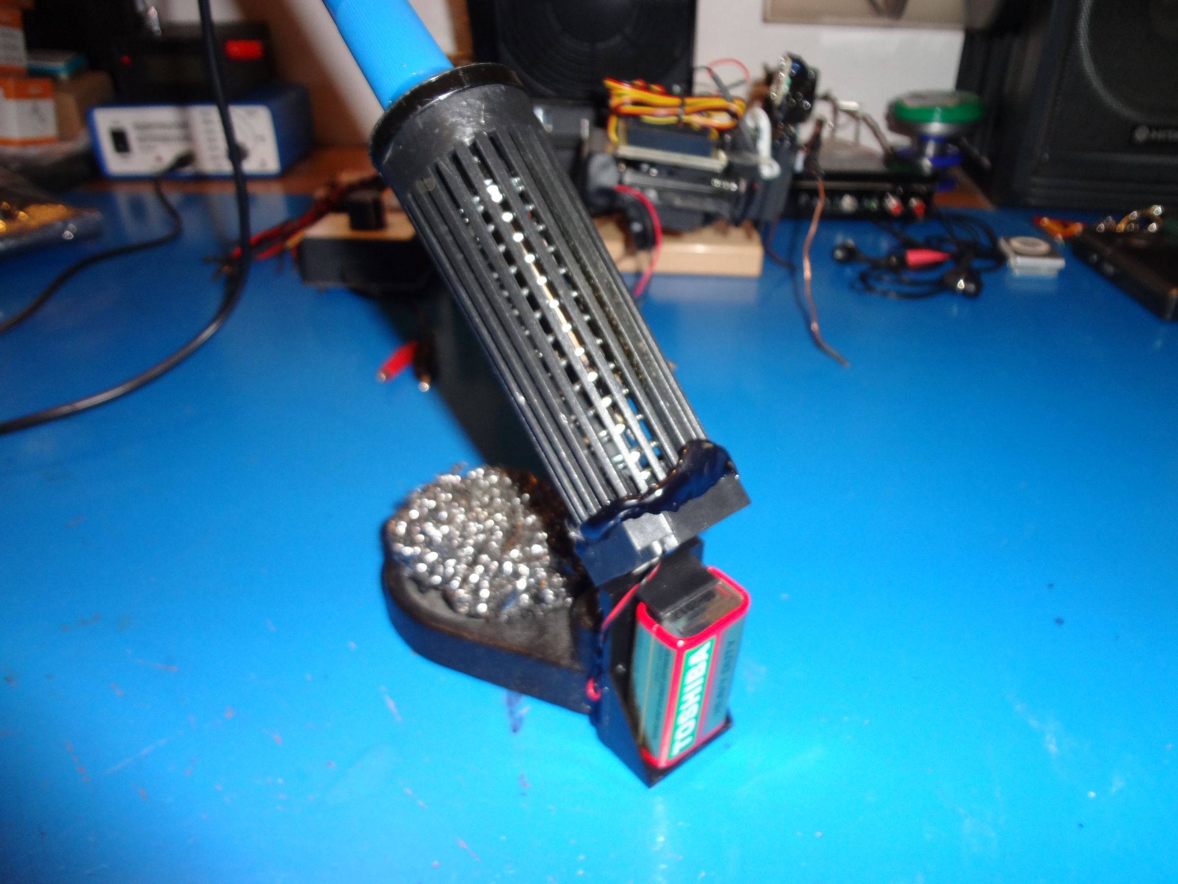Soldering Iron Holder With Fume Extractor