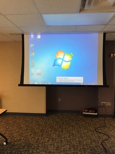 The Image Is Displayed on the Screen