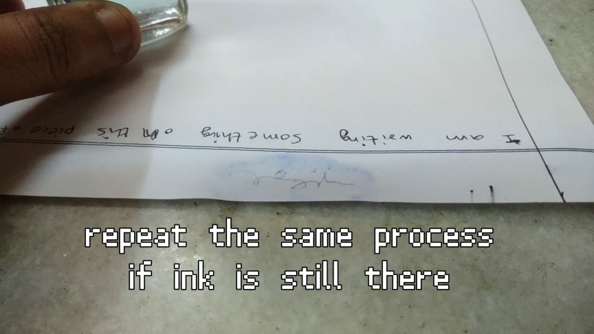 Erase Ink From Paper With Chemistry 3 Steps Instructables
