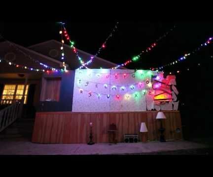 Stranger Things Halloween Light Show, Castle, Scare, Portal and MORE!!