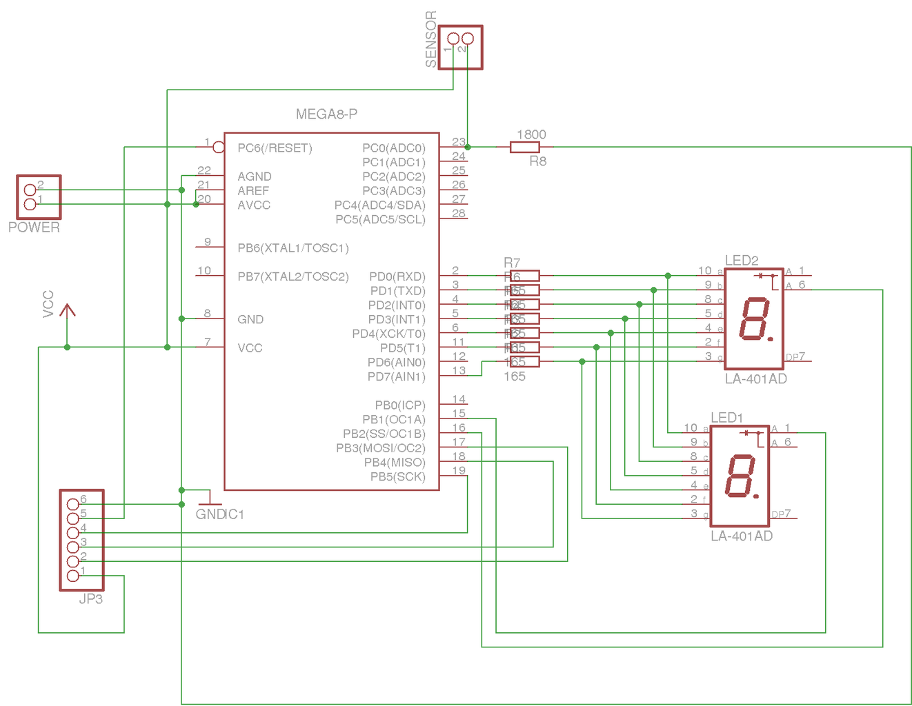 DIY Digital Thermometer : 4 Steps Circuit Diagram
