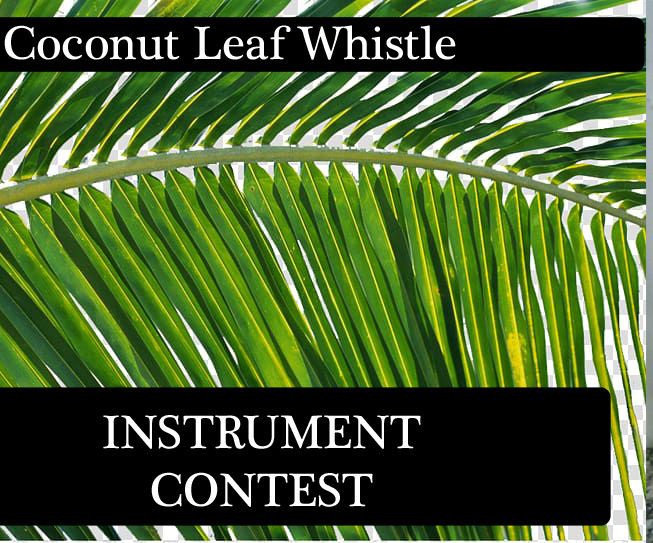 Coconut Leaf Whistle Instrument