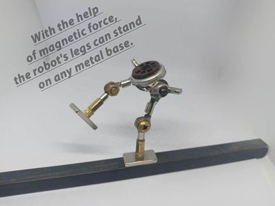 Assembling the Leg From Galvanized Clamps and Brass Posts