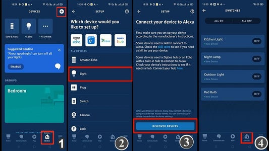 Configure the Alexa App to Connect Tasmota Devices