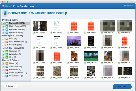 Preview and Recover Data From IOS Device/iTunes Backup