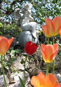 Garden Sculpture With Mosaic