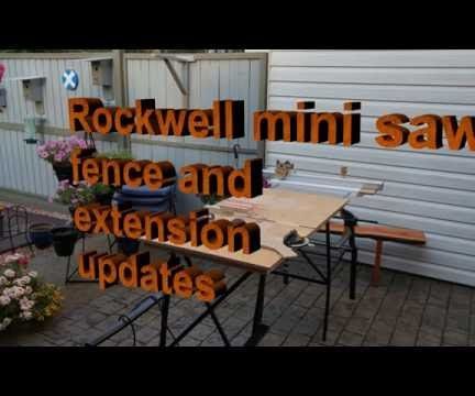 Up Dated Extensions to the Rockwell Mini Table Saw