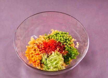 Mixing the Veggies
