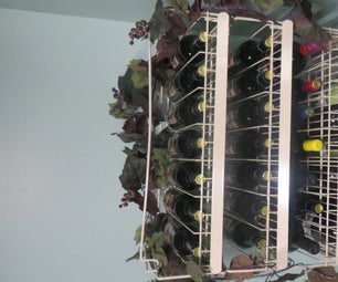 Paint Rack Repurposed to Wine Rack