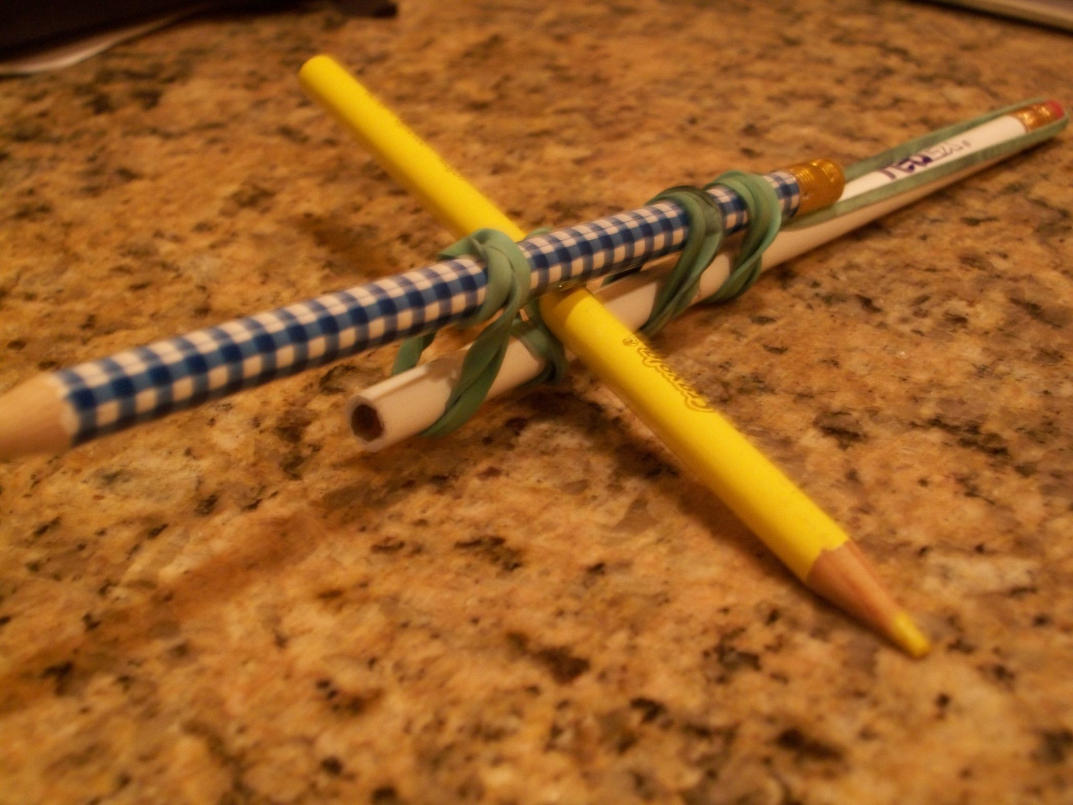Make A Pencil Crossbow 6 Steps Instructables