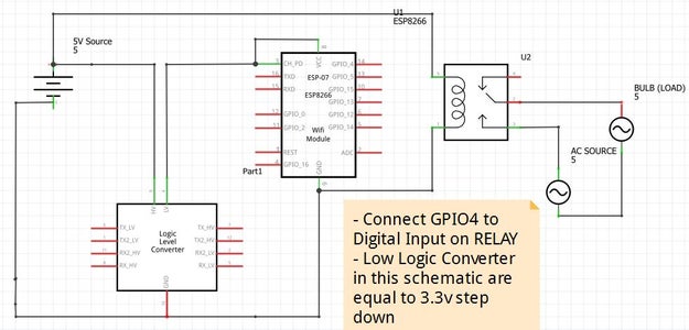 Connect ESP to Relay Module and Ready to Use