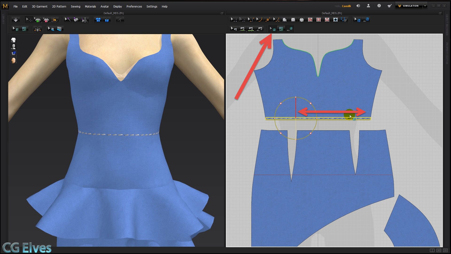 Marvelous Designer Tutorial for Beginners How to Make Stitches for Your