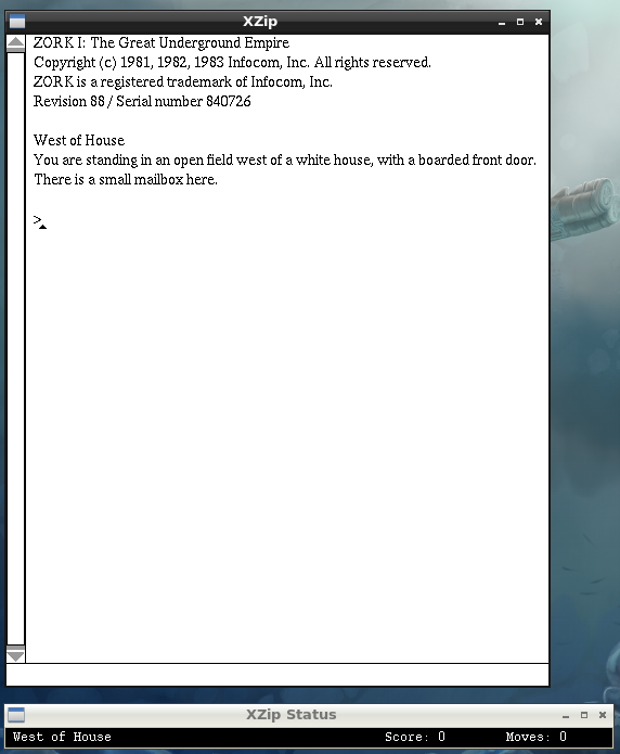 Play Zork and Other Zmachine Files on Linux.