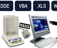 How to Connect a Balance or Scale RS232 or USB to a PC and Read Weight Values Directly Into Excel