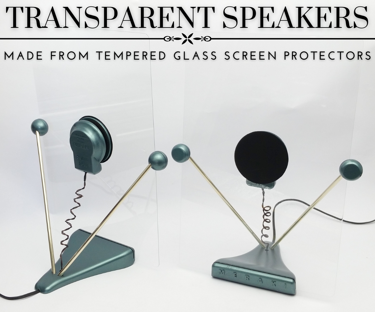 Transparent DML Speakers Made With Some Unconventional Materials 