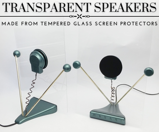 Transparent DML Speakers Made With Some Unconventional Materials