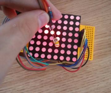 Arduino - Dot Matrix Screen Writing LED - Instructables