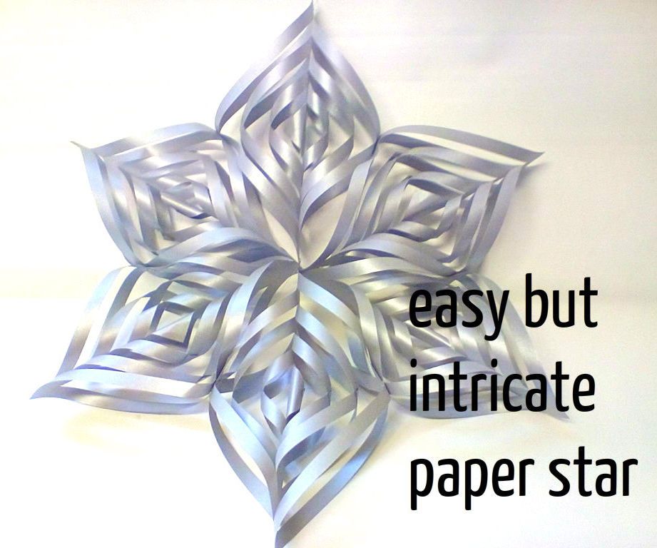 Remixed Paper Spiral Star